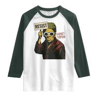 Funny Harriet Tubman Says Resist Raglan Shirt Female Empowerment History Gift - Wonder Print Shop