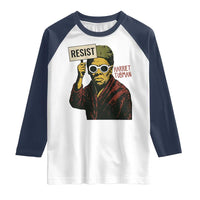Funny Harriet Tubman Says Resist Raglan Shirt Female Empowerment History Gift - Wonder Print Shop