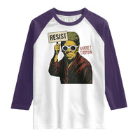 Funny Harriet Tubman Says Resist Raglan Shirt Female Empowerment History Gift - Wonder Print Shop