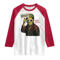 Funny Harriet Tubman Says Resist Raglan Shirt Female Empowerment History Gift - Wonder Print Shop
