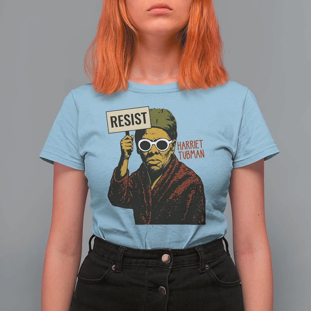 Funny Harriet Tubman Says Resist T Shirt For Women Female Empowerment History Gift - Wonder Print Shop