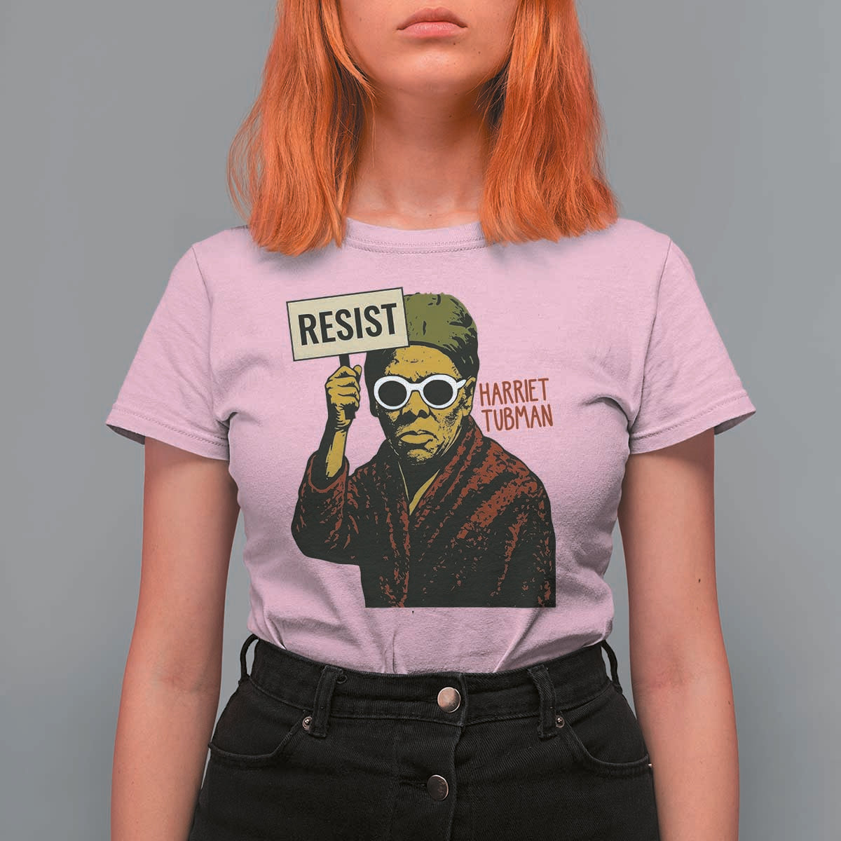 Funny Harriet Tubman Says Resist T Shirt For Women Female Empowerment History Gift - Wonder Print Shop