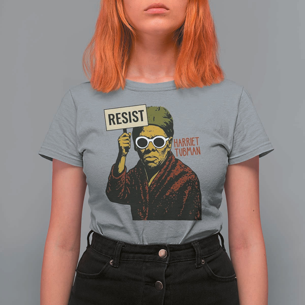 Funny Harriet Tubman Says Resist T Shirt For Women Female Empowerment History Gift - Wonder Print Shop