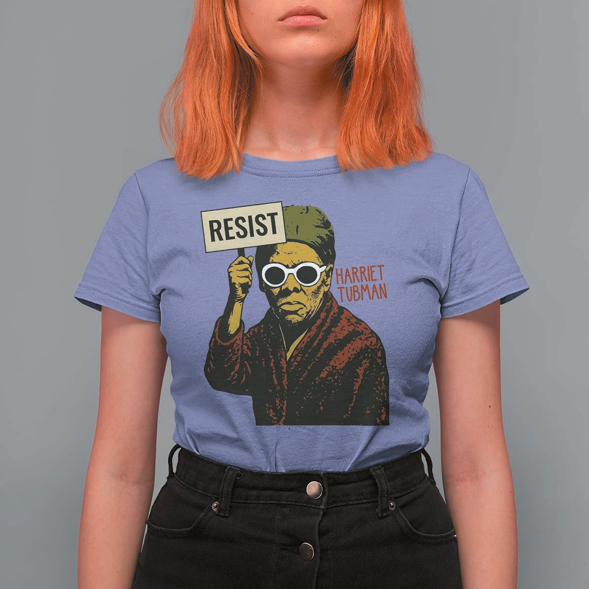 Funny Harriet Tubman Says Resist T Shirt For Women Female Empowerment History Gift - Wonder Print Shop