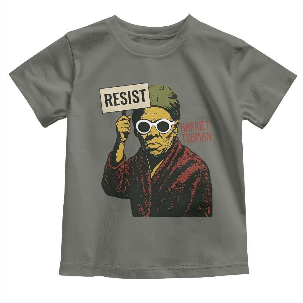 Funny Harriet Tubman Says Resist Toddler T Shirt Female Empowerment History Gift - Wonder Print Shop