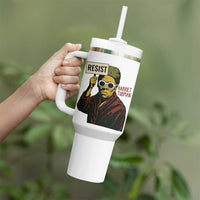Funny Harriet Tubman Says Resist Tumbler With Handle Female Empowerment History Gift - Wonder Print Shop