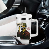 Funny Harriet Tubman Says Resist Tumbler With Handle Female Empowerment History Gift - Wonder Print Shop