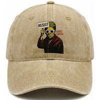 Funny Harriet Tubman Says Resist Washed Cotton Baseball Cap Female Empowerment History Gift