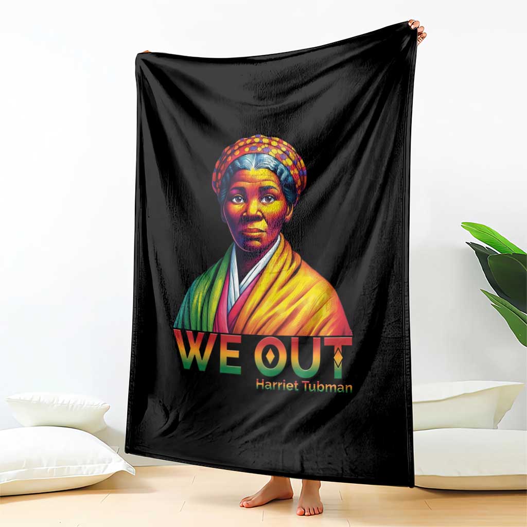 Harriet Tubman We Out Throw Blanket Female Empowerment History Gift - Wonder Print Shop