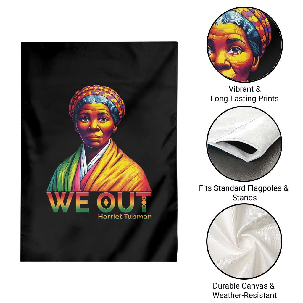 Harriet Tubman We Out Garden Flag Female Empowerment History Gift - Wonder Print Shop