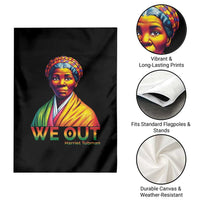 Harriet Tubman We Out Garden Flag Female Empowerment History Gift - Wonder Print Shop