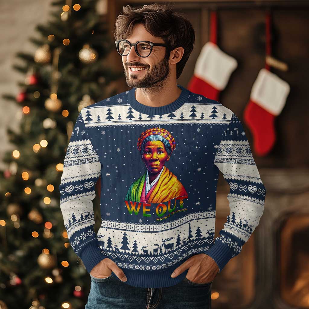Harriet Tubman We Out Ugly Christmas Sweater Female Empowerment History Gift - Wonder Print Shop