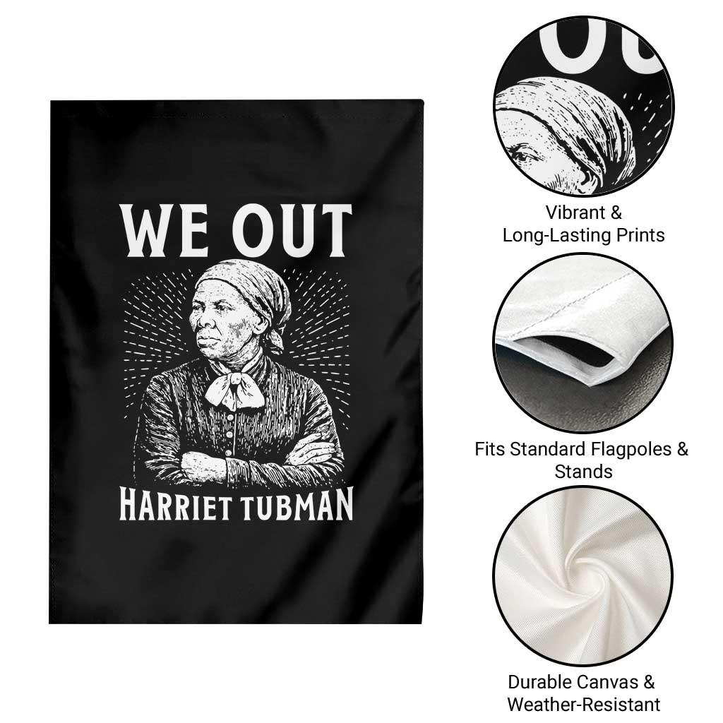 We Out Harriet Tubman Garden Flag Black Women Empowerment - Wonder Print Shop