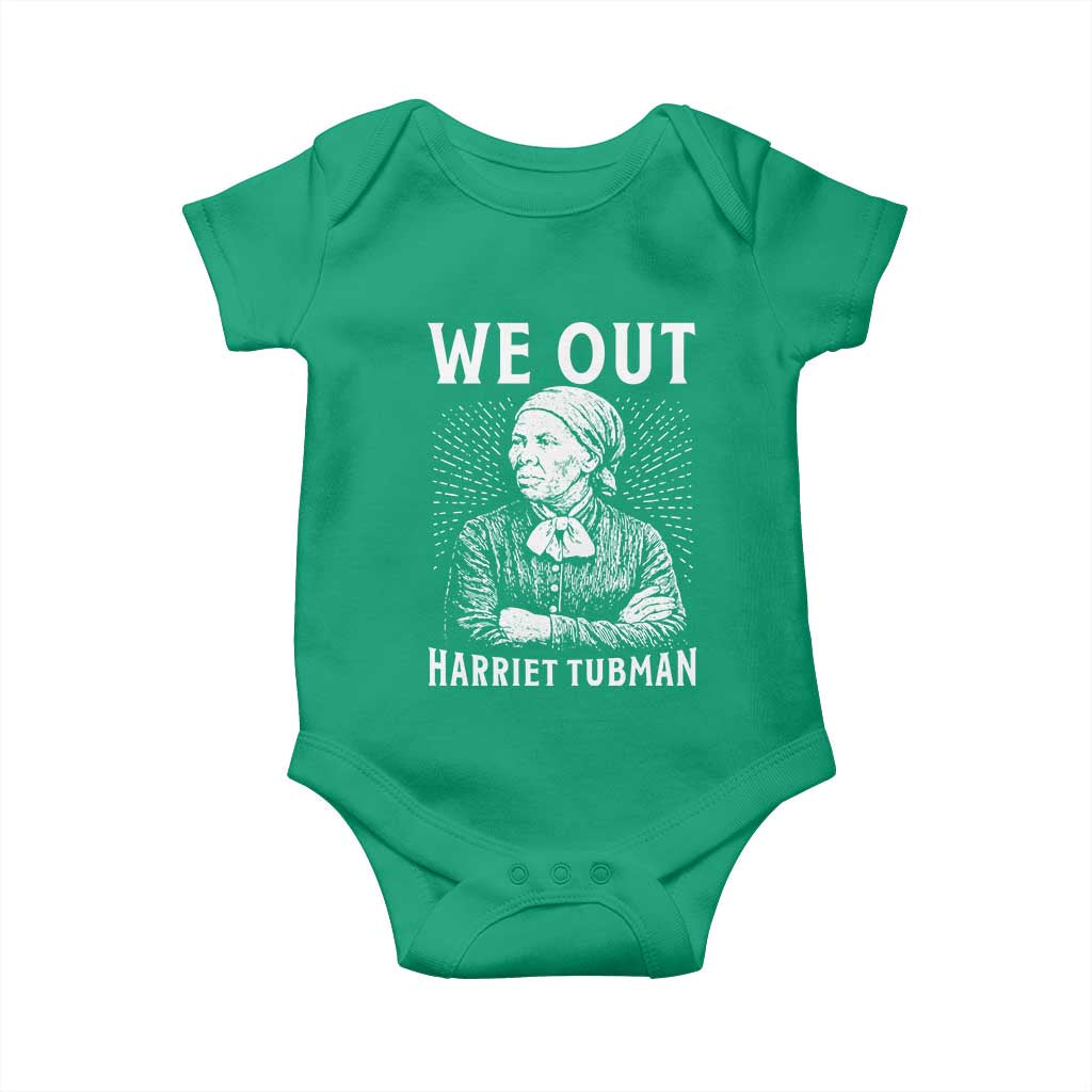 We Out Harriet Tubman Baby Onesie Black Women Empowerment - Wonder Print Shop