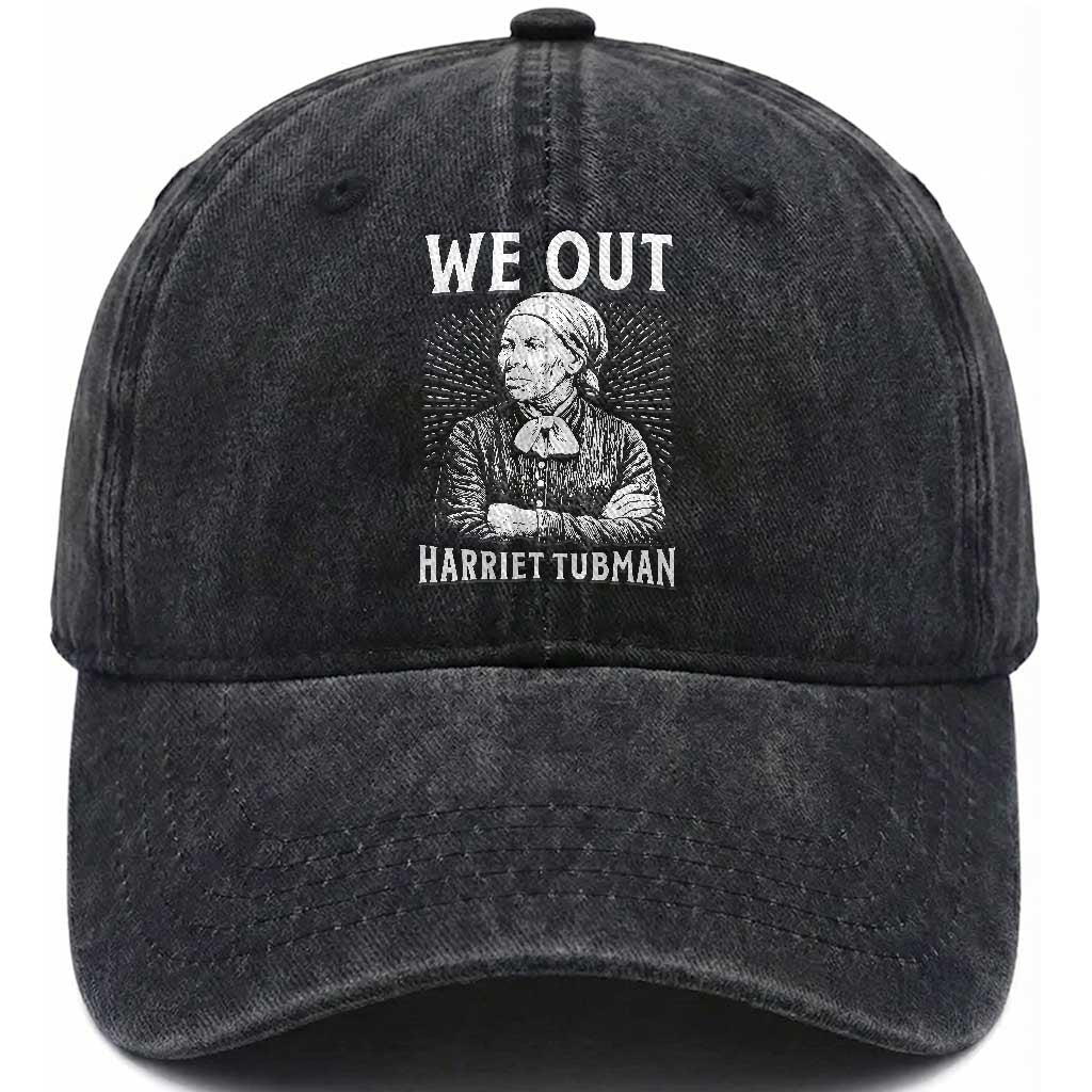 We Out Harriet Tubman Washed Cotton Baseball Cap Black Women Empowerment