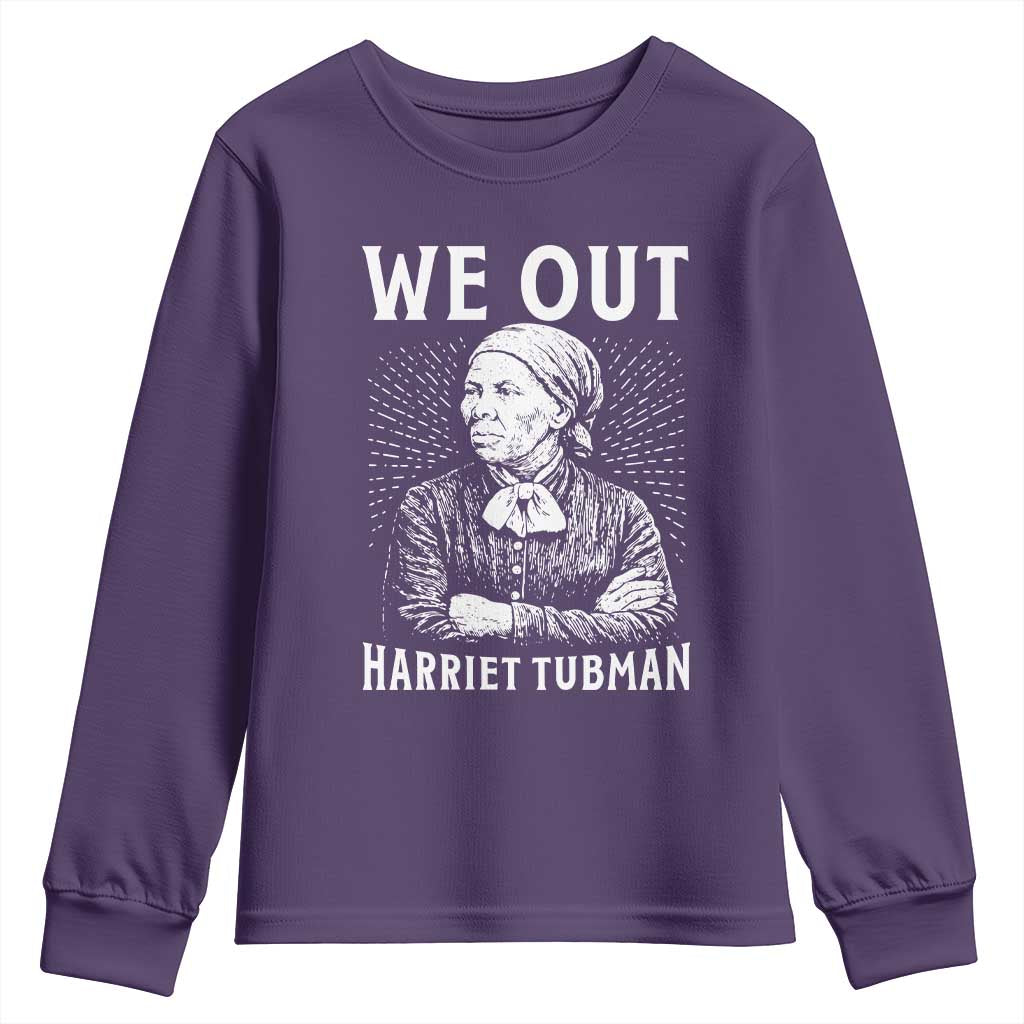 We Out Harriet Tubman Youth Sweatshirt Black Women Empowerment - Wonder Print Shop