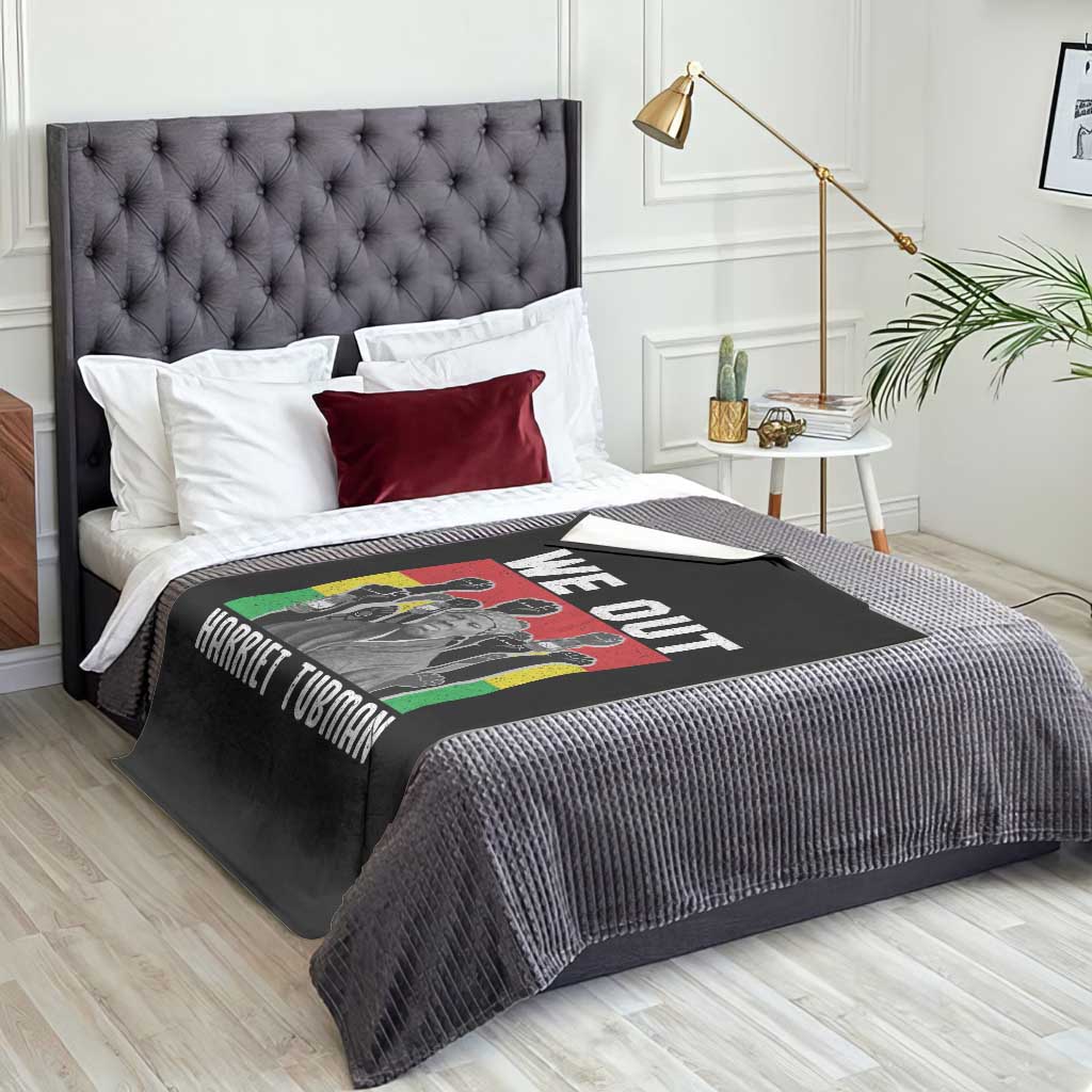 Harriet Tubman Throw Blanket We Out Women Empowerment Quote - Wonder Print Shop
