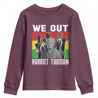 Harriet Tubman Youth Sweatshirt We Out Women Empowerment Quote - Wonder Print Shop