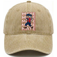 Funny NE Football Fan Gift Washed Cotton Baseball Cap Maye Lover
