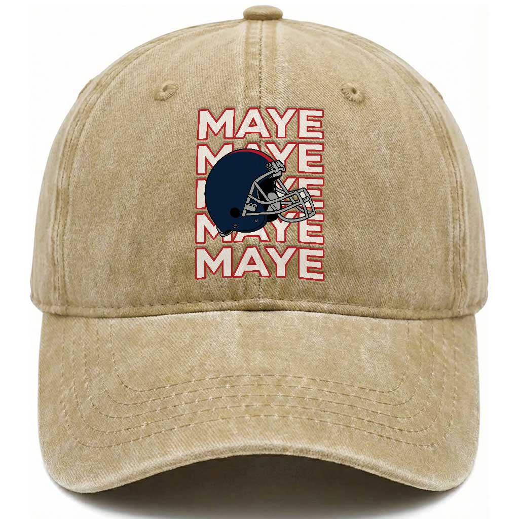 Maye Lover Washed Cotton Baseball Cap NE Quarterback Fan Gift