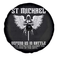 Saint Michael Defend Us In Battle Spare Tire Cover Christian Faith Gift