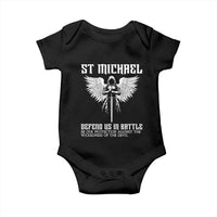 Saint Michael Defend Us In Battle Baby Onesie Christian Faith Gift