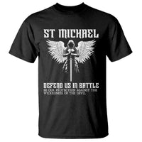 Saint Michael Defend Us In Battle T Shirt Christian Faith Gift