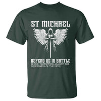 Saint Michael Defend Us In Battle T Shirt Christian Faith Gift