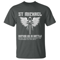 Saint Michael Defend Us In Battle T Shirt Christian Faith Gift