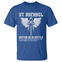 Saint Michael Defend Us In Battle T Shirt Christian Faith Gift
