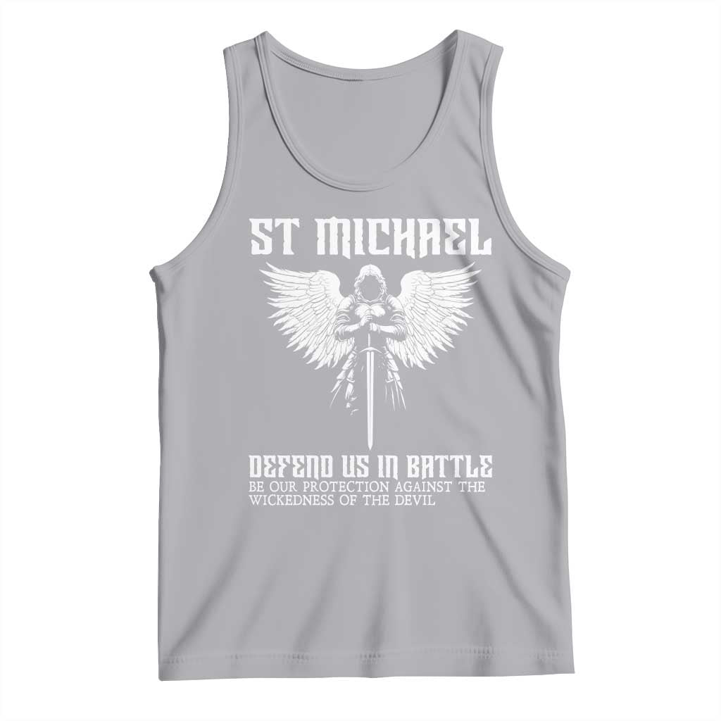 Saint Michael Defend Us In Battle Tank Top Christian Faith Gift