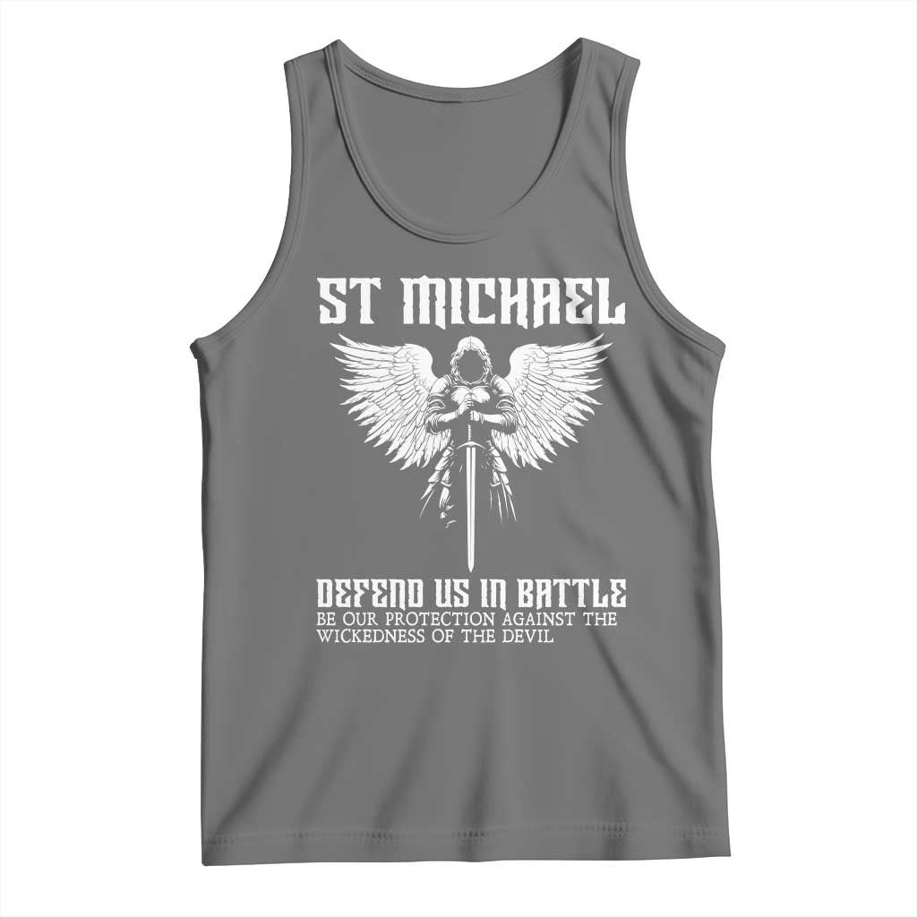 Saint Michael Defend Us In Battle Tank Top Christian Faith Gift