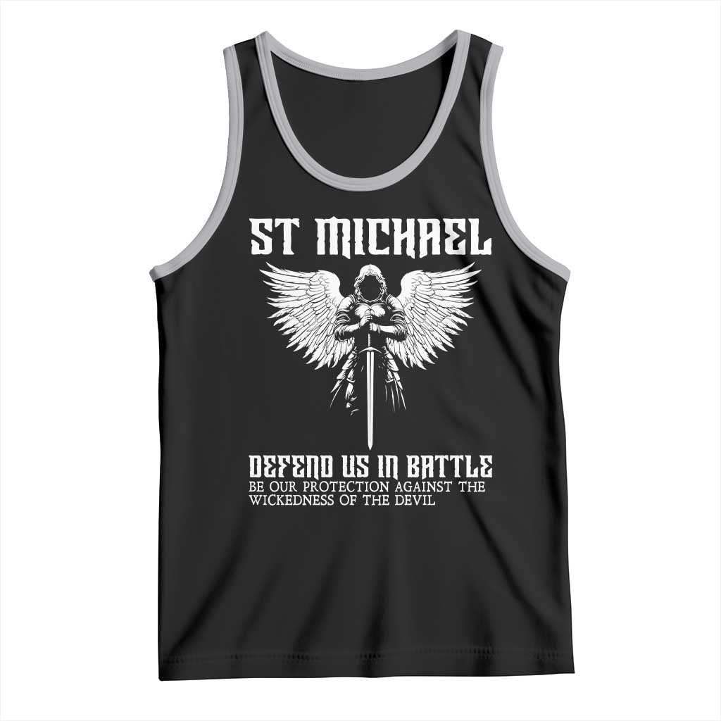 Saint Michael Defend Us In Battle Tank Top Christian Faith Gift