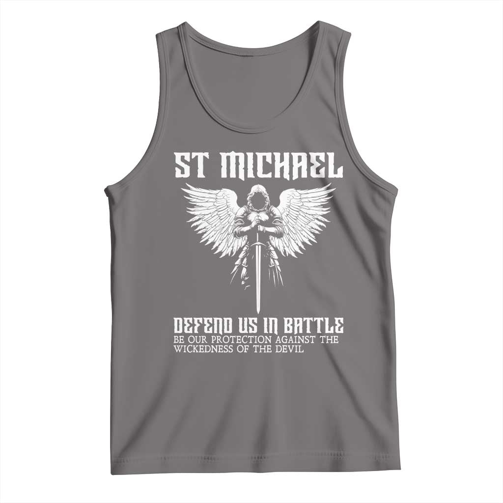 Saint Michael Defend Us In Battle Tank Top Christian Faith Gift