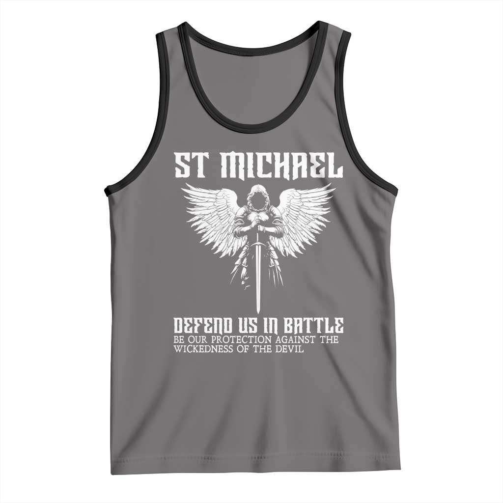 Saint Michael Defend Us In Battle Tank Top Christian Faith Gift