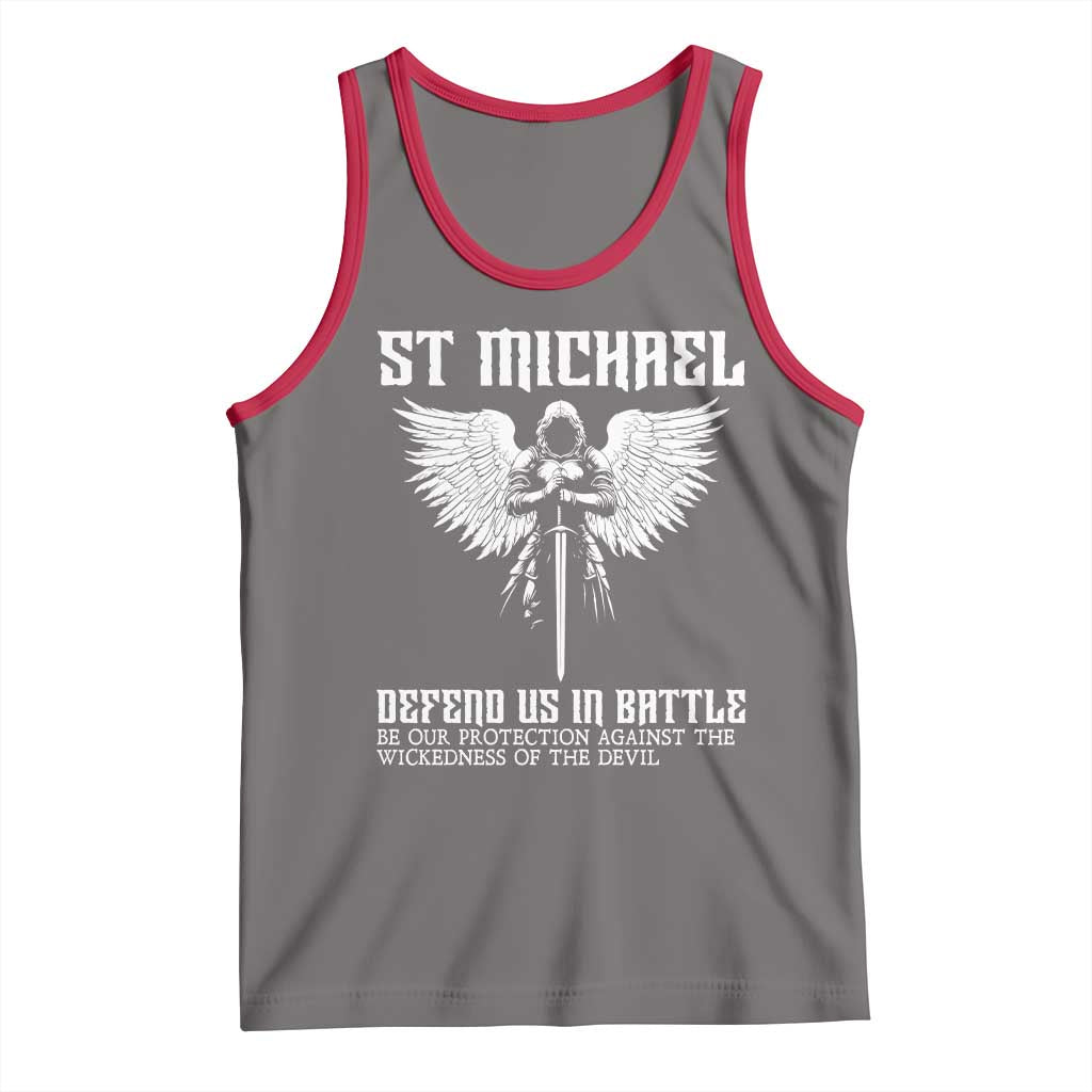 Saint Michael Defend Us In Battle Tank Top Christian Faith Gift