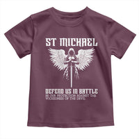 Saint Michael Defend Us In Battle Toddler T Shirt Christian Faith Gift