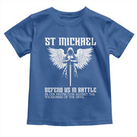 Saint Michael Defend Us In Battle Toddler T Shirt Christian Faith Gift