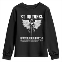 Saint Michael Defend Us In Battle Youth Sweatshirt Christian Faith Gift