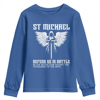 Saint Michael Defend Us In Battle Youth Sweatshirt Christian Faith Gift