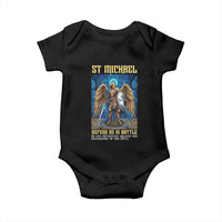 Saint Michael Prayer Defend Us In Battle Baby Onesie Religious Gift