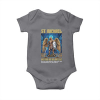 Saint Michael Prayer Defend Us In Battle Baby Onesie Religious Gift