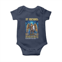 Saint Michael Prayer Defend Us In Battle Baby Onesie Religious Gift