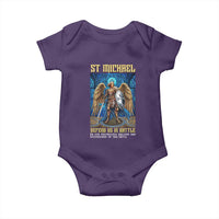 Saint Michael Prayer Defend Us In Battle Baby Onesie Religious Gift