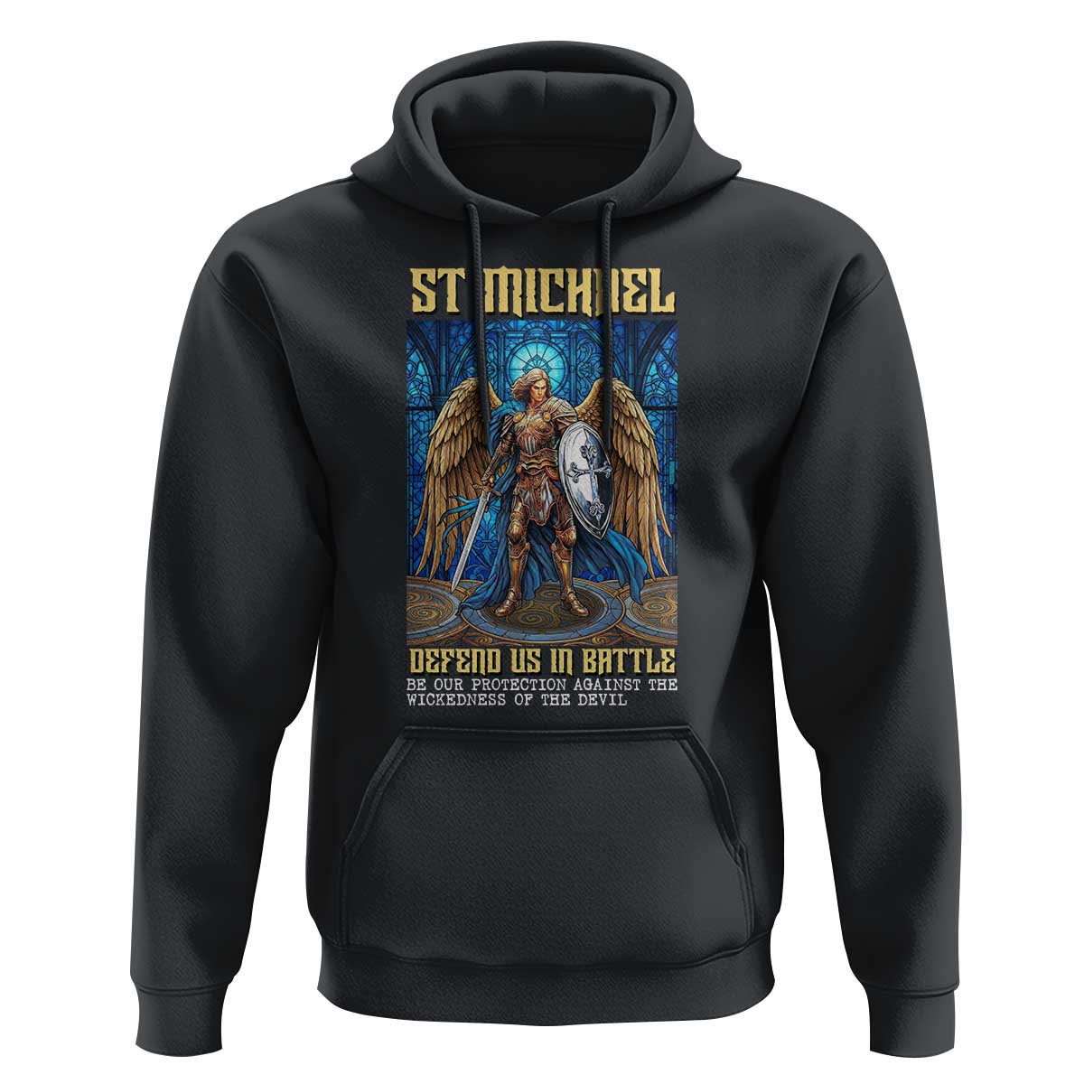Saint Michael Prayer Defend Us In Battle Hoodie Religious Gift