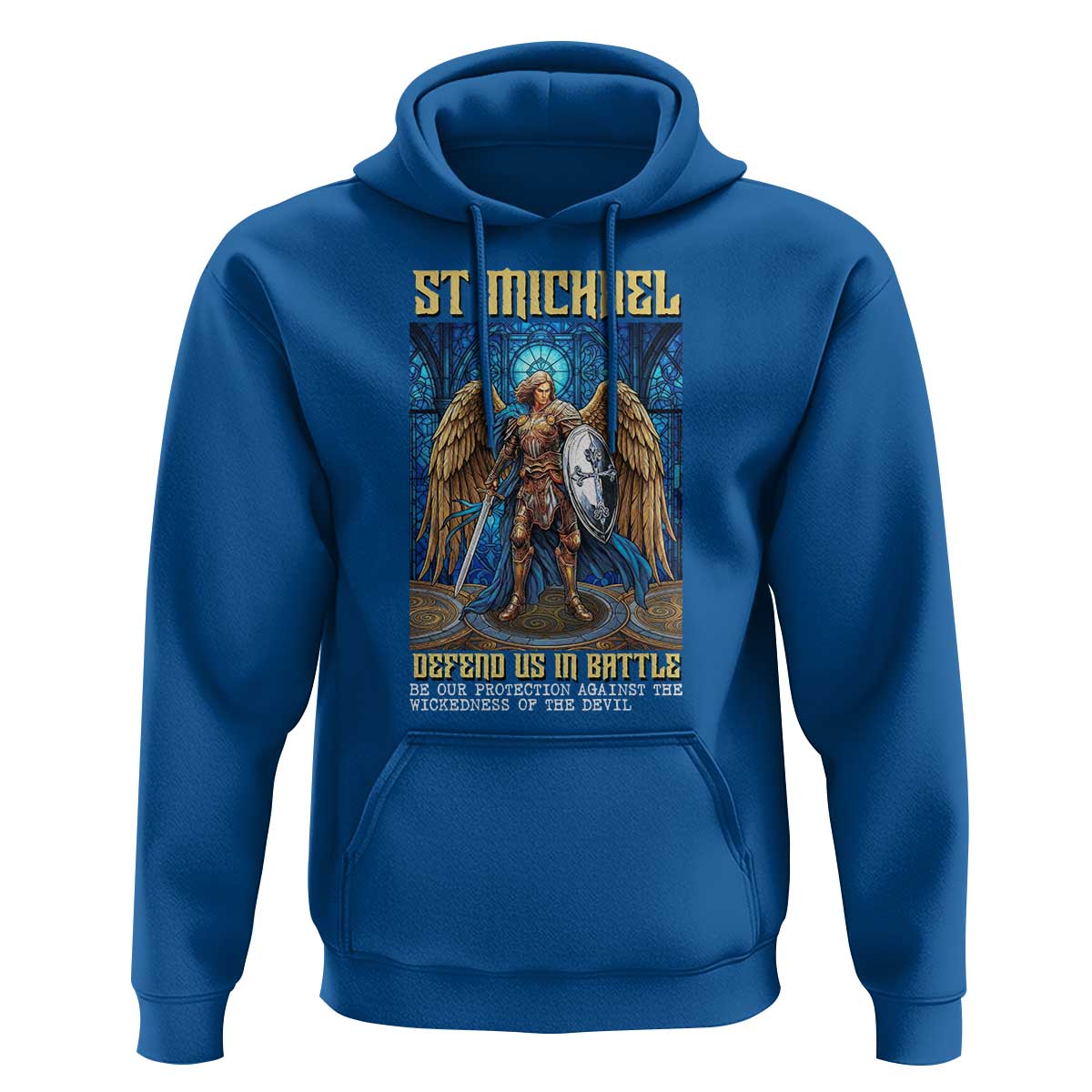 Saint Michael Prayer Defend Us In Battle Hoodie Religious Gift