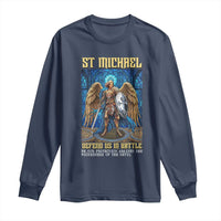 Saint Michael Prayer Defend Us In Battle Long Sleeve Shirt Religious Gift
