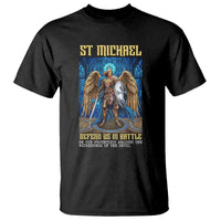 Saint Michael Prayer Defend Us In Battle T Shirt Religious Gift
