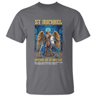Saint Michael Prayer Defend Us In Battle T Shirt Religious Gift