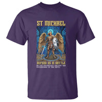 Saint Michael Prayer Defend Us In Battle T Shirt Religious Gift